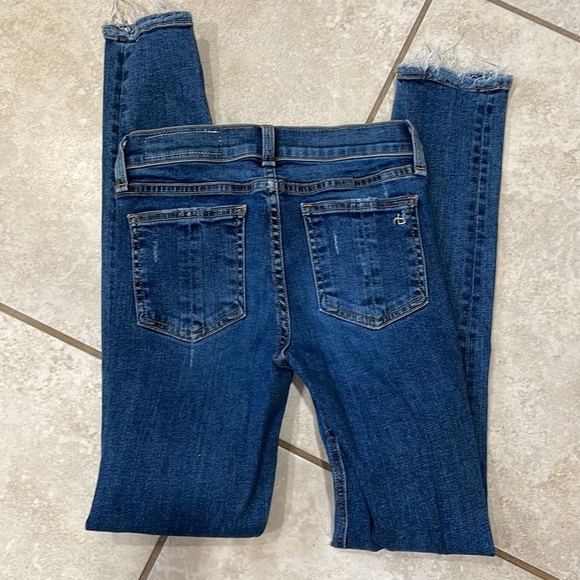 Rag & Bone La Paz Destroyed Skinny Jeans 24 - Picture 8 of 9